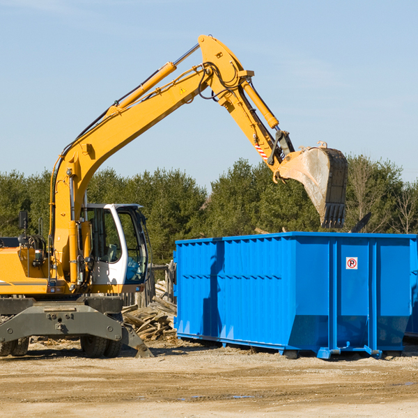 what size residential dumpster rentals are available in Millersview